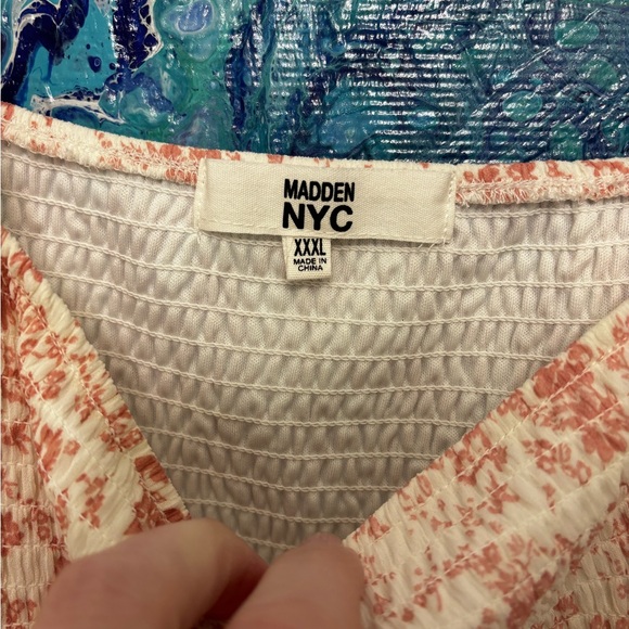 Madden NYC Long Sleeve Pink Tiered Dress - Picture 3 of 7